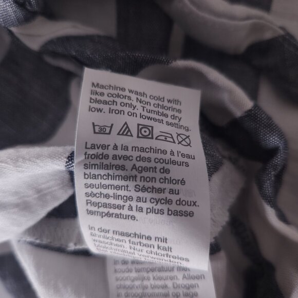 J.Crew Linen Blend Striped Tank Top Womens 0 Tie Hem Nautical Coastal Preppy - Picture 11 of 13